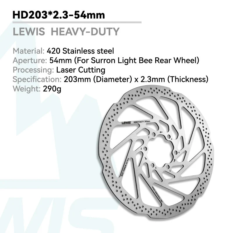 Lewis - E-Moto Specific Disc Brake Rotors Lewis