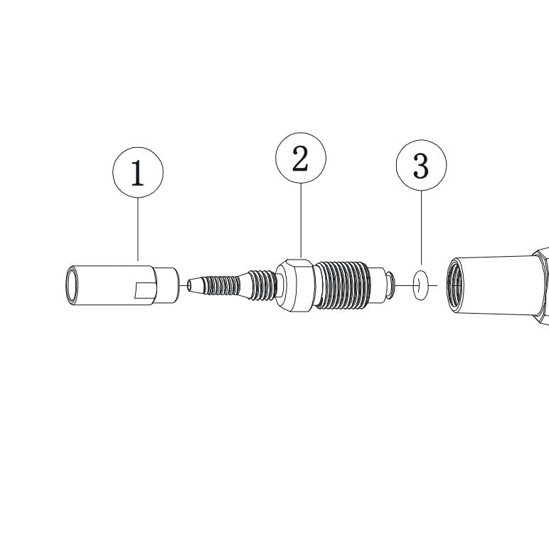 LEWIS - LH4 - Replacement Lever hose connector olive