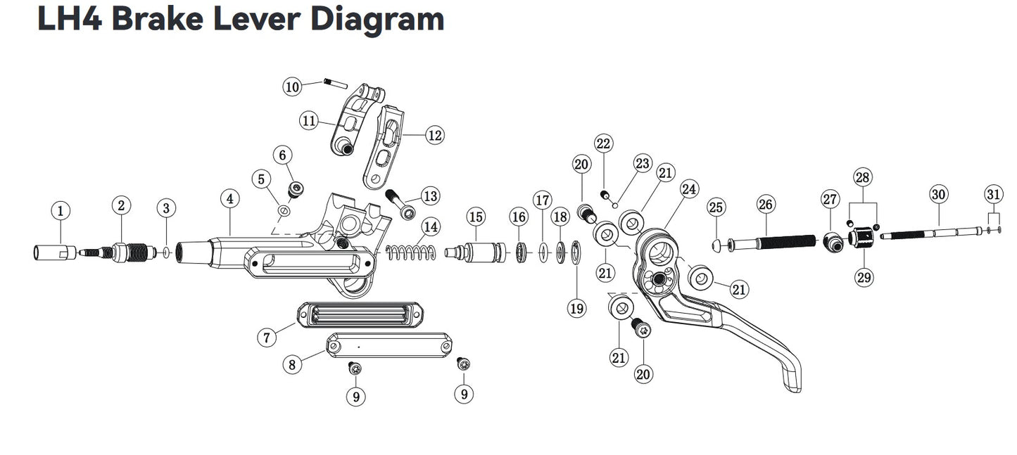 Lewis - Reach adjustment dial (LH, LV models)