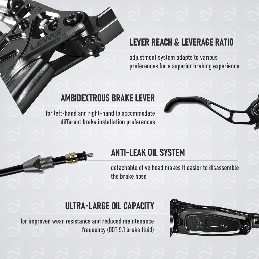 Lewis - EP6 Single Brake - Front or Rear brake