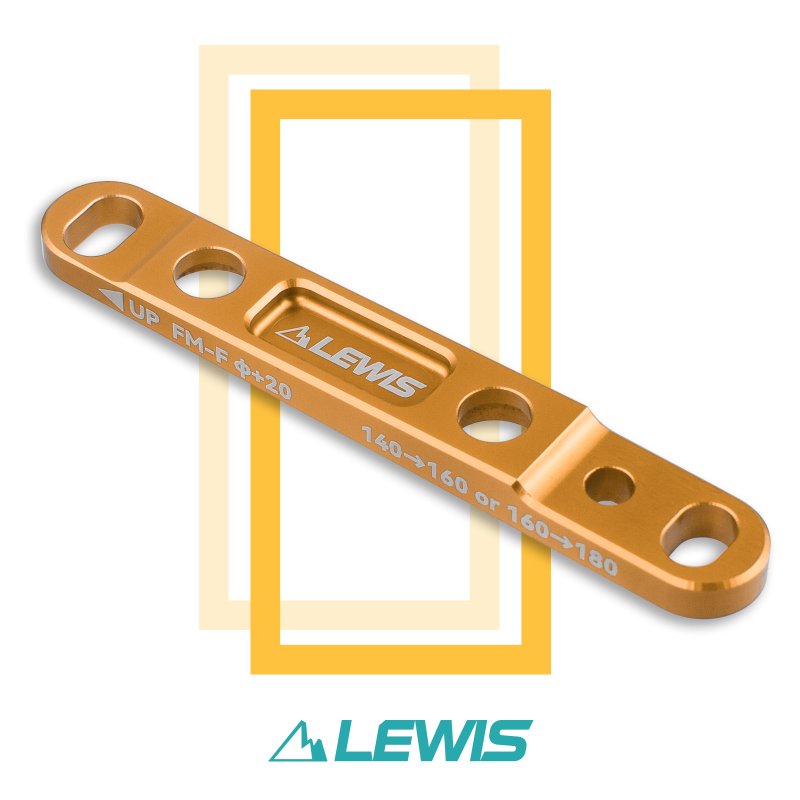 Lewis- Flat Mount Road Bike Caliper Adapter