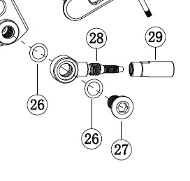 Lewis - Re-usable Hose connector (Olive, Banjo) - LV, LH, EP models Lewis