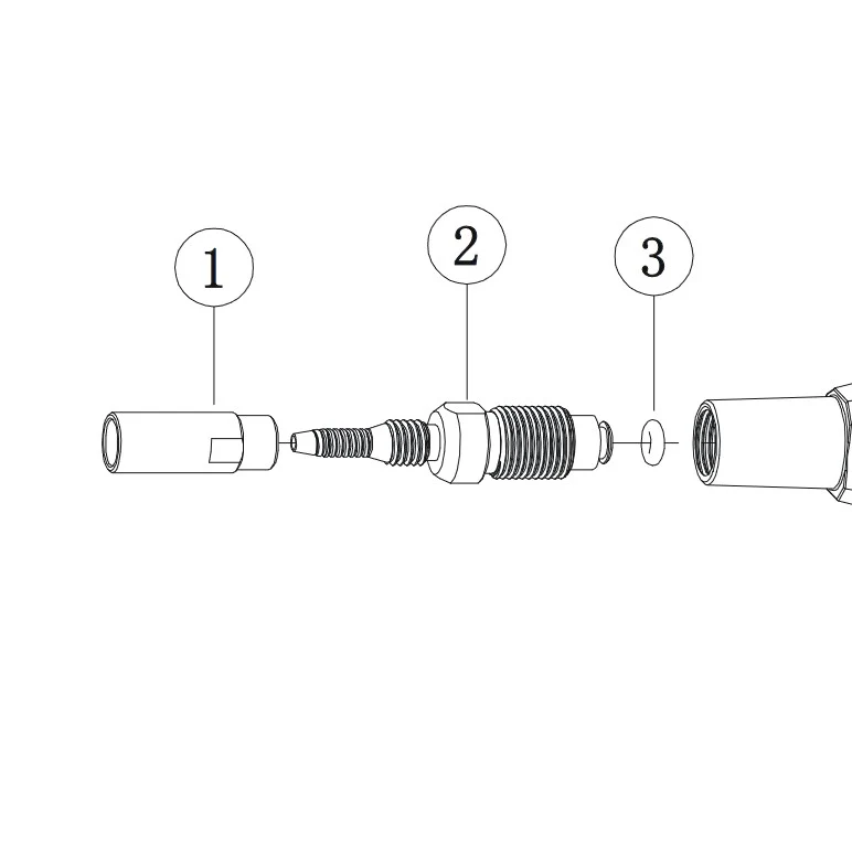 LEWIS - LH4 - Replacement Lever hose connector olive Lewis