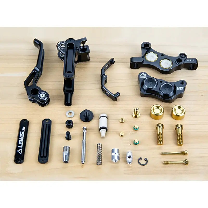 Lewis LHT Ultimate Brake Set - Titanium bolts and pistons – Lewis Tech