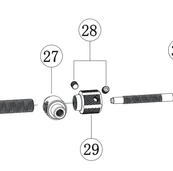 Lewis - Reach adjustment dial (LH, LV, EB models) Lewis