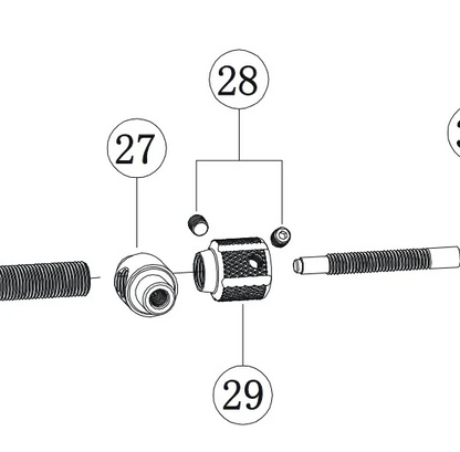Lewis - Reach adjustment dial (LH, LV, EB models) Lewis