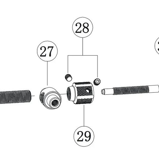 Lewis - Reach adjustment dial (LH, LV, EB models)