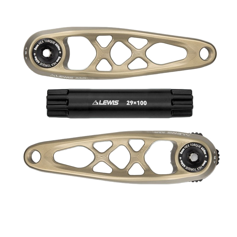 Lewis - ALU Crank set (Anodized Gray)