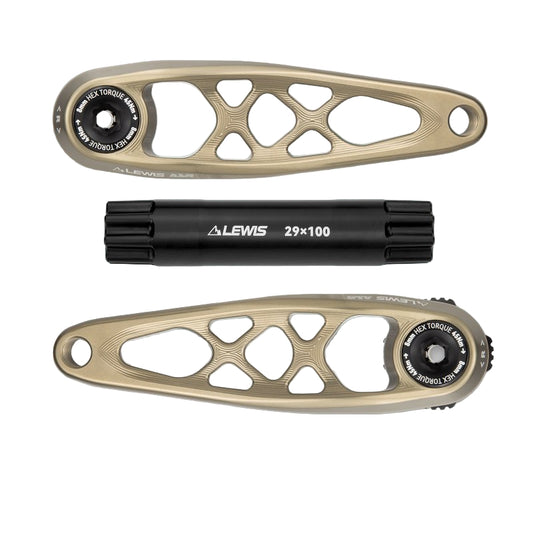 Lewis - ALU Crank set (Anodized Gray)